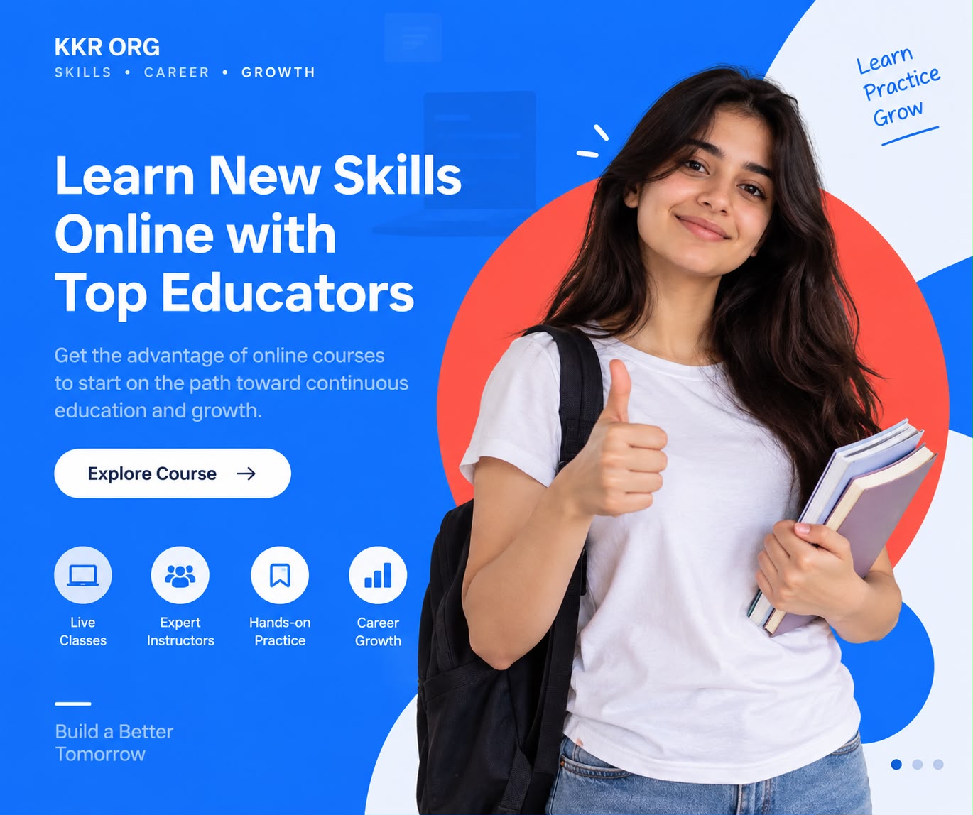 Learner studying online